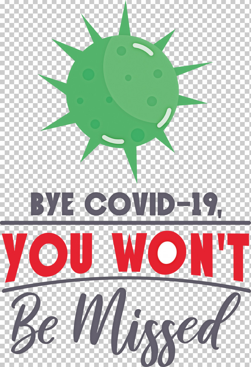 Bye COVID19 Coronavirus PNG, Clipart, Coronavirus, Geometry, Green, Line, Logo Free PNG Download