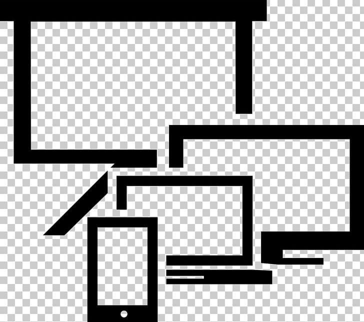 Responsive Web Design Computer Monitors Computer Icons PNG, Clipart, Angle, Area, Black, Black And White, Brand Free PNG Download