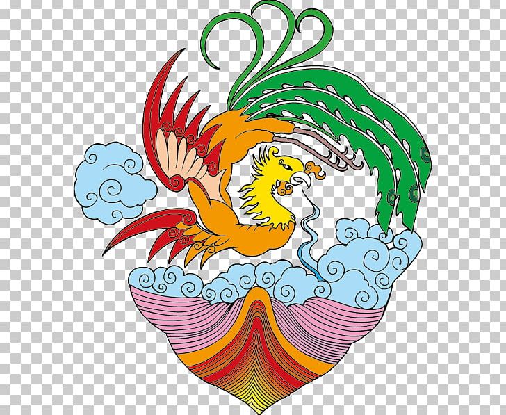 Fenghuang Budaya Tionghoa U5409u7965u56feu6848 Illustration PNG, Clipart, Art, Beak, Bird, Budaya Tionghoa, Chicken Free PNG Download