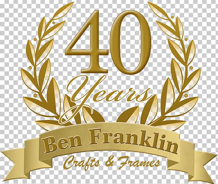 Ben Franklin Crafts And Frame Shop Logo Brand Font Business PNG, Clipart, 40 Years, Ben Franklin Crafts And Frame Shop, Brand, Business, Commodity Free PNG Download