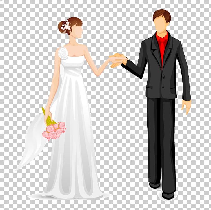 Marriage Illustration PNG, Clipart, Bride, Bride And Groom, Cartoon, Cartoon Eyes, Creative Wedding Free PNG Download