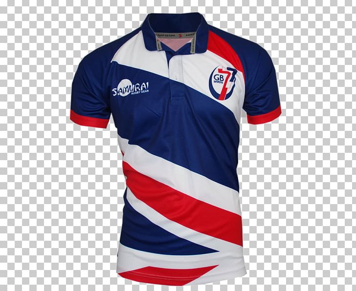 T-shirt Jersey Wales National Rugby Sevens Team Polo Shirt Great Britain National Rugby Sevens Team PNG, Clipart, Blue, Brand, Clothing, Collar, Electric Blue Free PNG Download