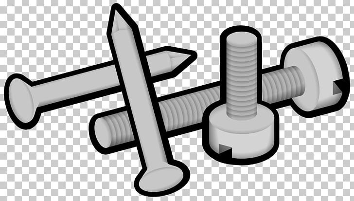 Screw Nail PNG, Clipart, Angle, Black And White, Computer Icons, Fastener, Hardware Free PNG Download