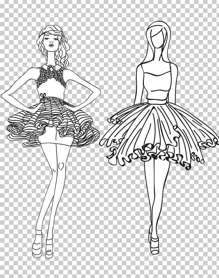 Skirt Illustration PNG, Clipart, Abdomen, Abstract Lines, Arm, Ballet Dancer, Black Free PNG Download