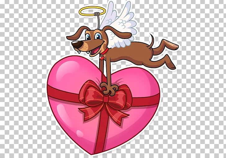 Telegram Sticker Reindeer Dog PNG, Clipart, Character, Christmas, Christmas Decoration, Christmas Ornament, Cupid Ltd Free PNG Download