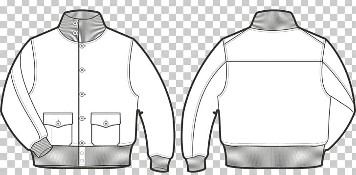 Sleeve Flight Jacket T-shirt Line Art PNG, Clipart, Angle, Black And White, Bomber, Bomber Jacket, Clothing Free PNG Download