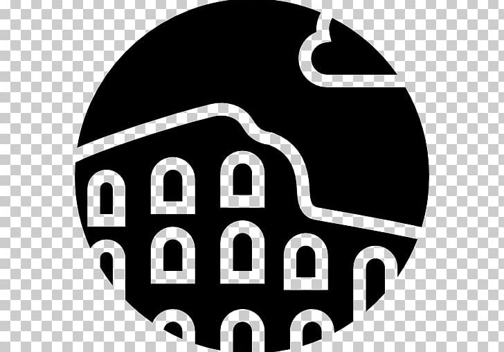 Colosseum Computer Icons Monument PNG, Clipart, Area, Black, Black And White, Brand, Circle Free PNG Download