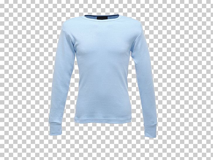 Long-sleeved T-shirt Long-sleeved T-shirt Gilets Clothing PNG, Clipart, Active Shirt, Blue, Clothing, Electric Blue, Food Industry Free PNG Download