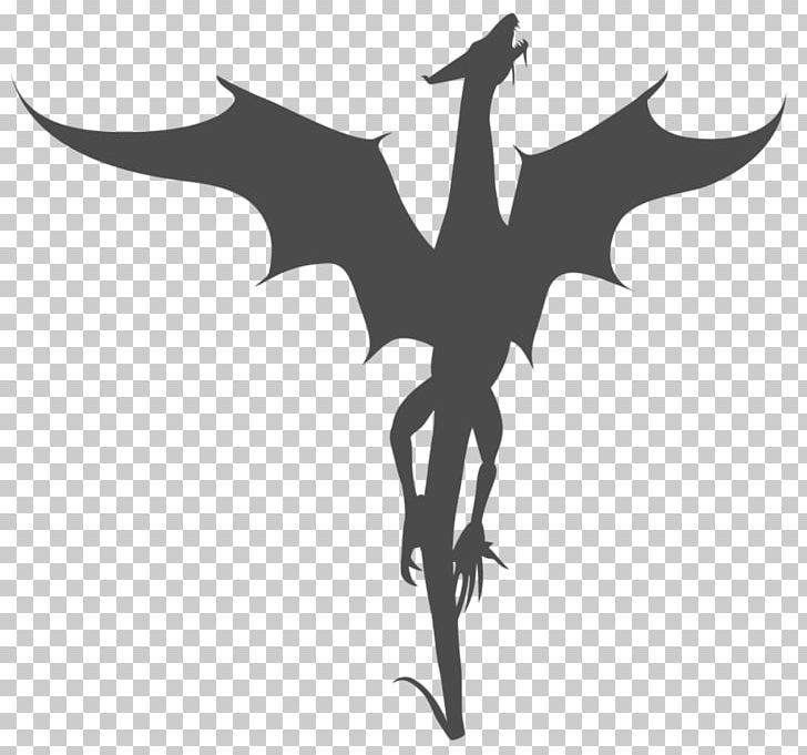 Silhouette Dragon PNG, Clipart, Animals, Art, Bat, Black And White, Chinese Dragon Free PNG Download