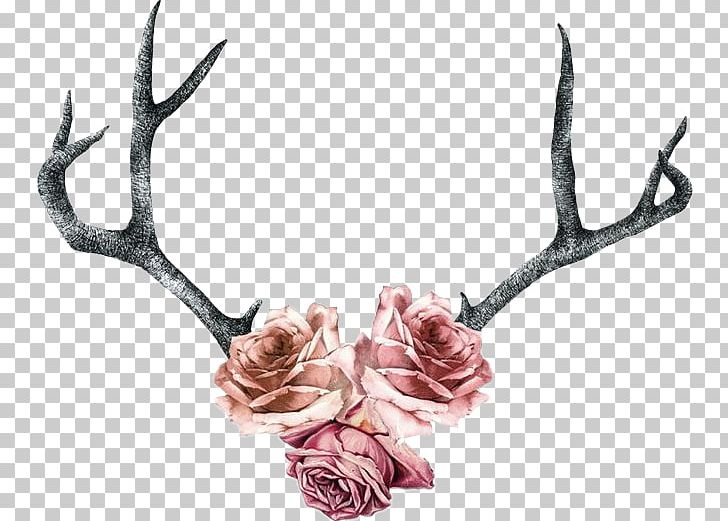 Deer Antler Tattoo Flower Horn PNG, Clipart, Antler, Body Art, Body Piercing, Deer, Deer Hunting Free PNG Download