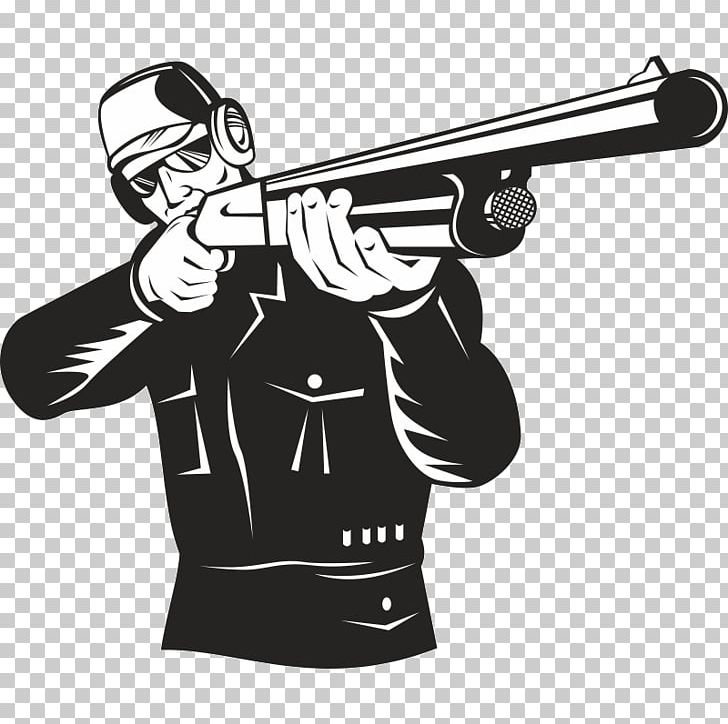 Shooting Sport Shotgun Skeet Shooting PNG, Clipart, Angle, Black, Black And White, Firearm, Gun Free PNG Download