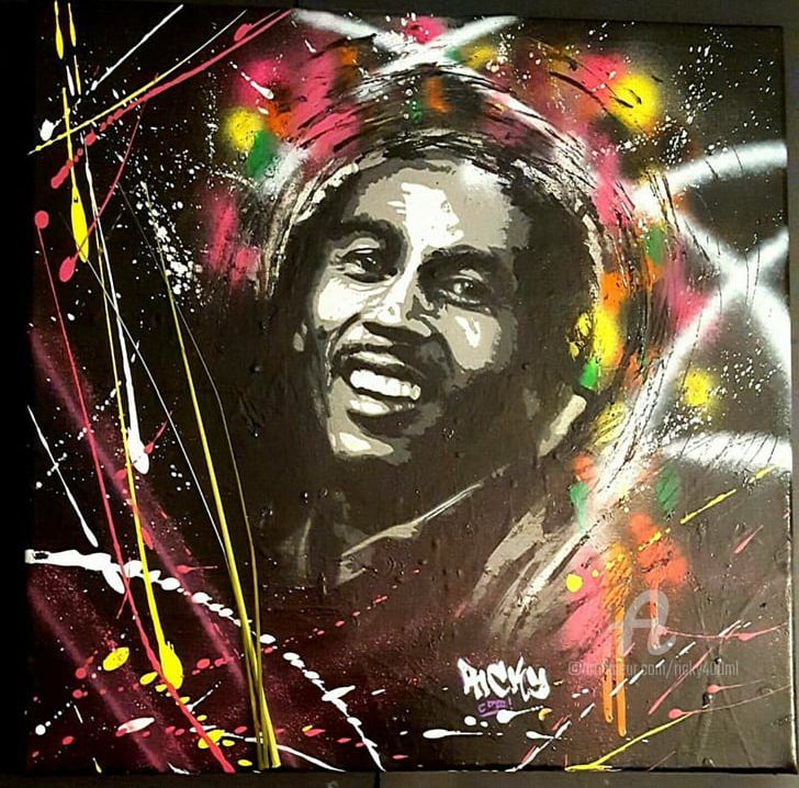 Bob Marley Modern Art Canvas Painting PNG, Clipart, Album Cover, Art, Bob Marley, Canvas, Canvas Print Free PNG Download