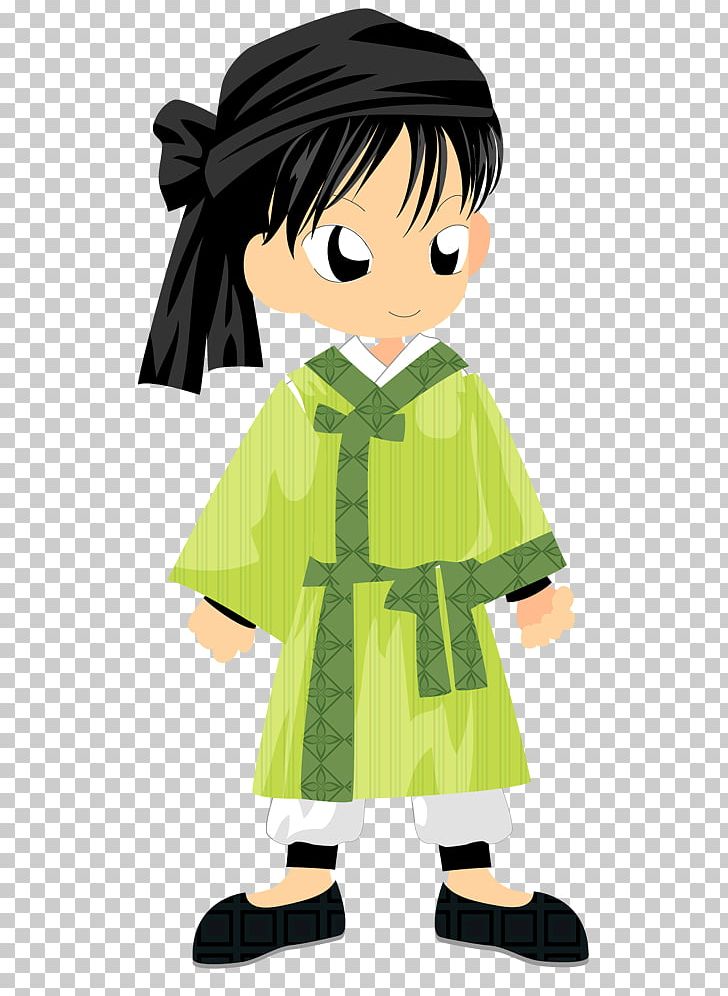 Boy Outerwear Green PNG, Clipart, Art, Black Hair, Boy, Cartoon, Character Free PNG Download