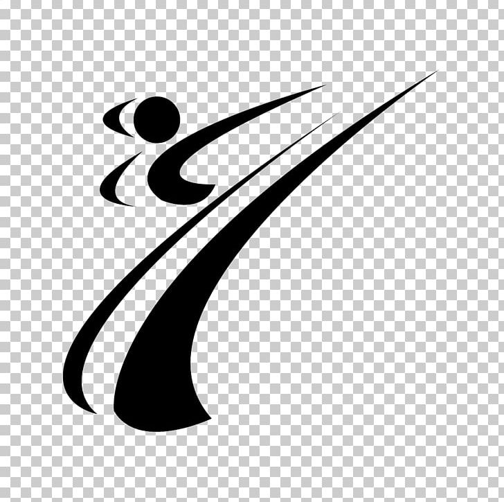 Martial Arts Karate Taekwondo Logo PNG, Clipart, Art, Black, Black And White, Crescent, Drawing Free PNG Download