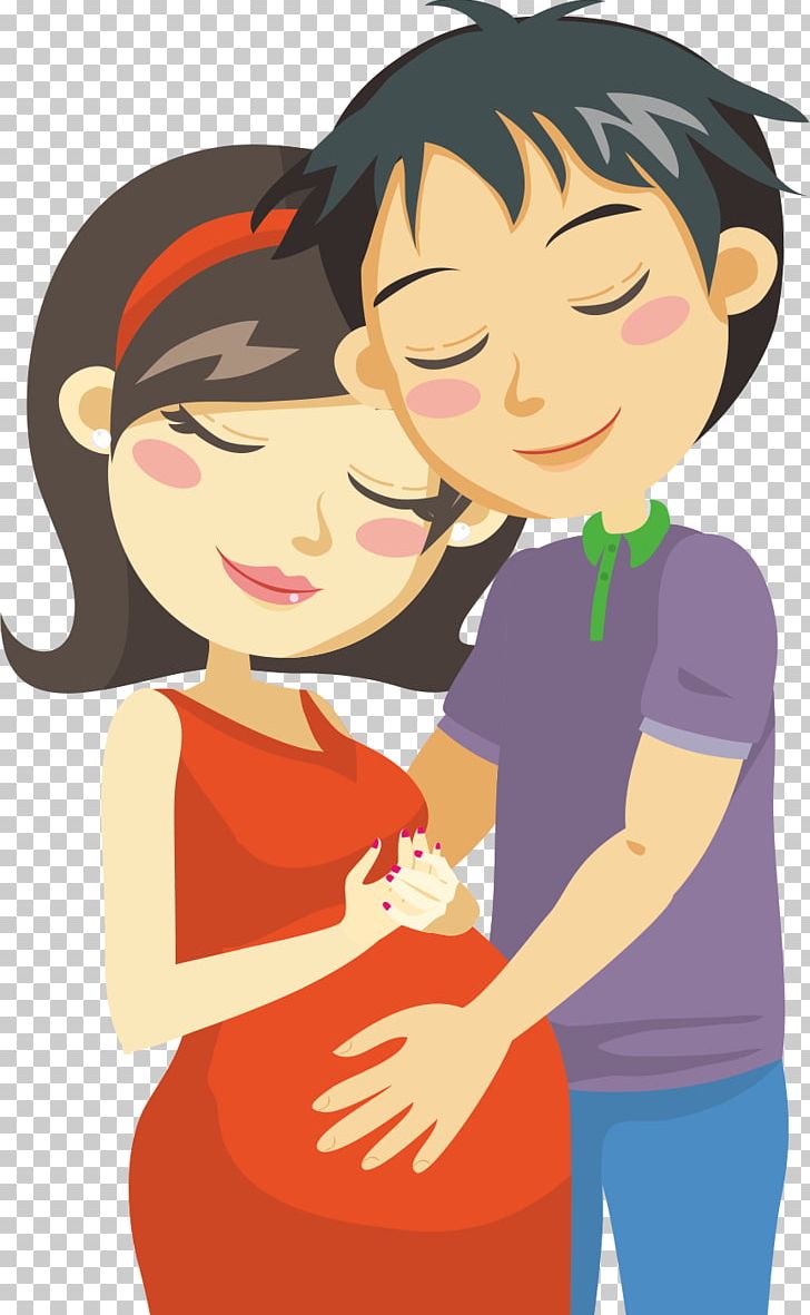 Pregnancy Woman PNG, Clipart, Arm, Black Hair, Boy, Cartoon, Child Free PNG Download