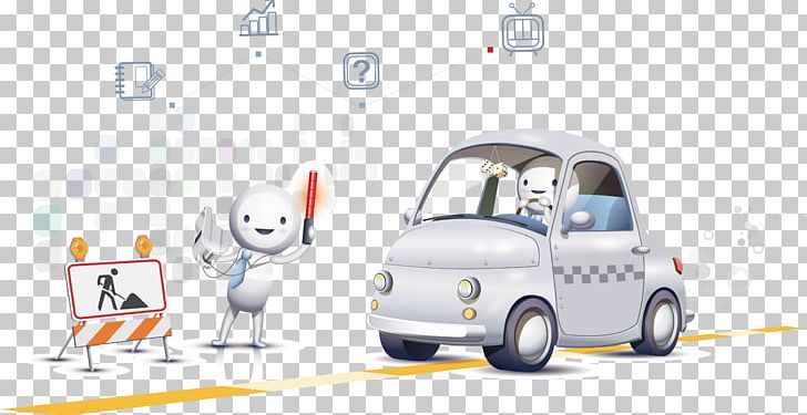 White Cartoon Car PNG, Clipart, Black White, Car, Car Accident, Cartoon, Cartoon Character Free PNG Download