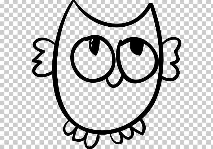 Computer Icons Owl PNG, Clipart, Animals, Beak, Black, Black And White, Circle Free PNG Download