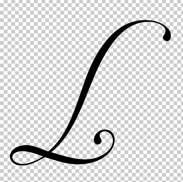 Letter Font PNG, Clipart, Area, Black, Black And White, Body Jewelry, Cursive Free PNG Download