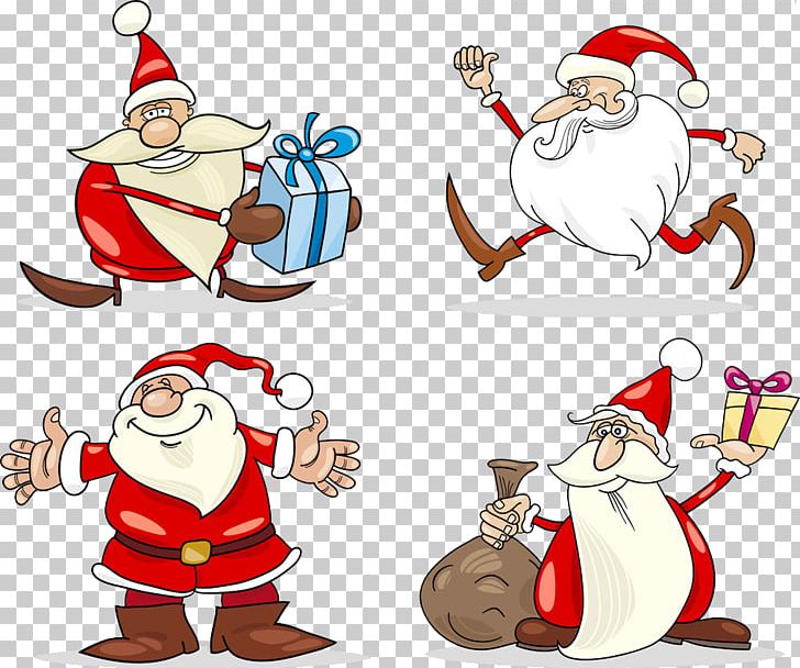 Santa Clauss Reindeer Father Christmas Png Clipart Art