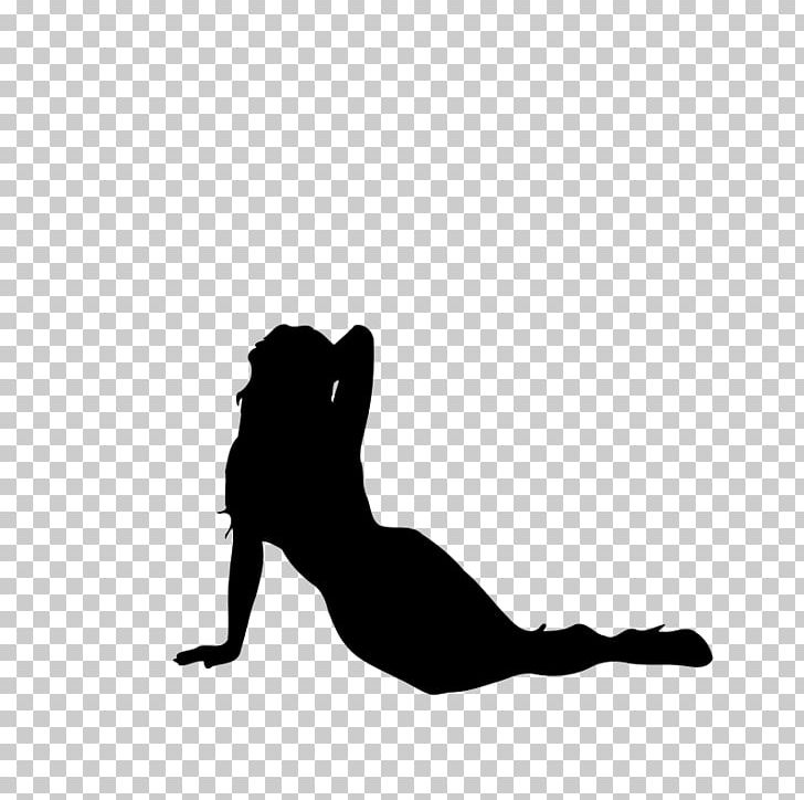 Silhouette Woman Photography Black And White PNG, Clipart, Animals, Arm, Black, Carnivoran, Cartoon Free PNG Download
