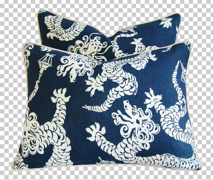 Throw Pillows Cushion Lumbar Dragon PNG, Clipart, Blue, Cushion, Dragon, Fabric, Furniture Free PNG Download