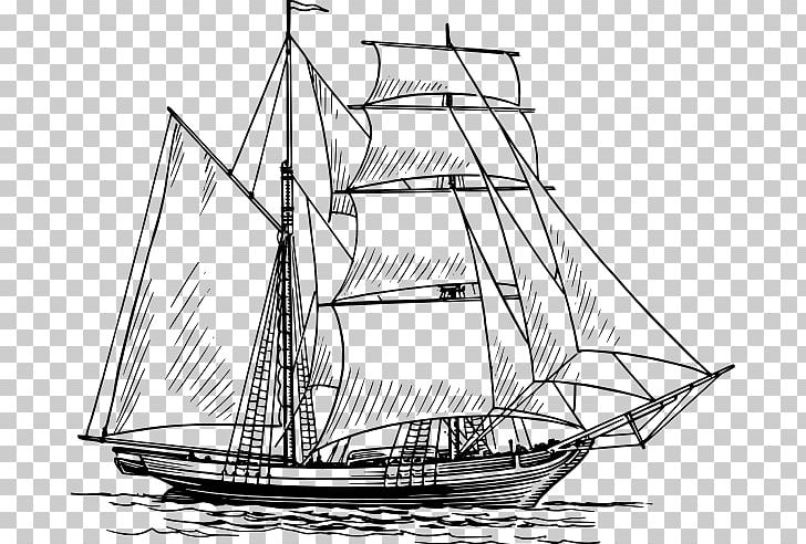 Drawing Sailboat Sailing Ship PNG, Clipart, Art, Bomb Vessel, Brig, Brigantine, Caravel Free PNG Download