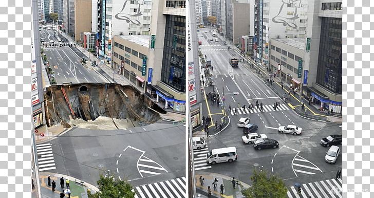 Sinkhole Road Fukuoka Highway Transport PNG, Clipart, Building, City, Country, Highway, Japan Free PNG Download
