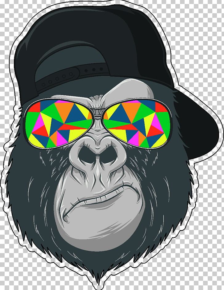 Gorilla Ape Chimpanzee PNG, Clipart, Animals, Ape, Art, Bumper Sticker, Chimpanzee Free PNG Download