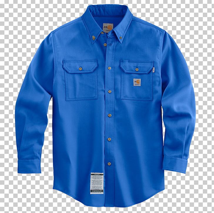 Long-sleeved T-shirt Long-sleeved T-shirt Flame Retardant PNG, Clipart, Active Shirt, Blue, Button, Carhartt, Clothing Free PNG Download