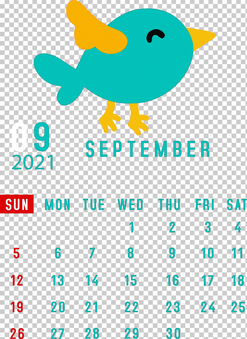 September 2021 Printable Calendar September 2021 Calendar PNG, Clipart, Beak, Happiness, Line, Logo, Meter Free PNG Download