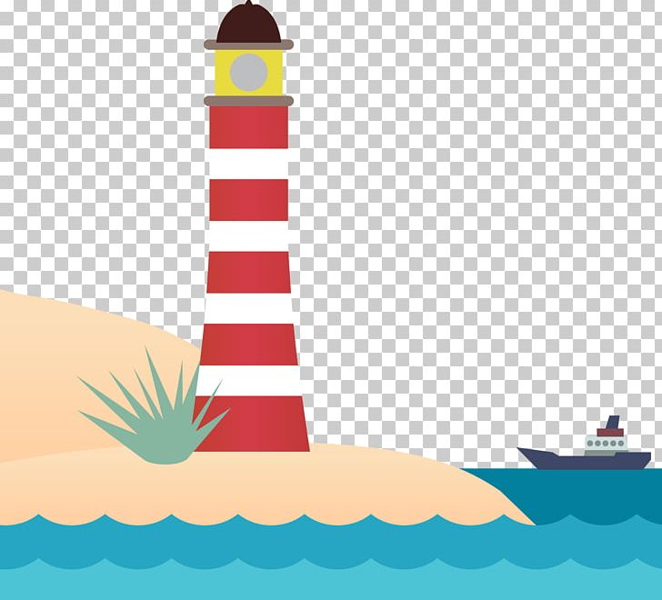 Cartoon Lighthouse Euclidean PNG, Clipart, Animation, Art, Cone, Creative Background, Creative Creative Free PNG Download