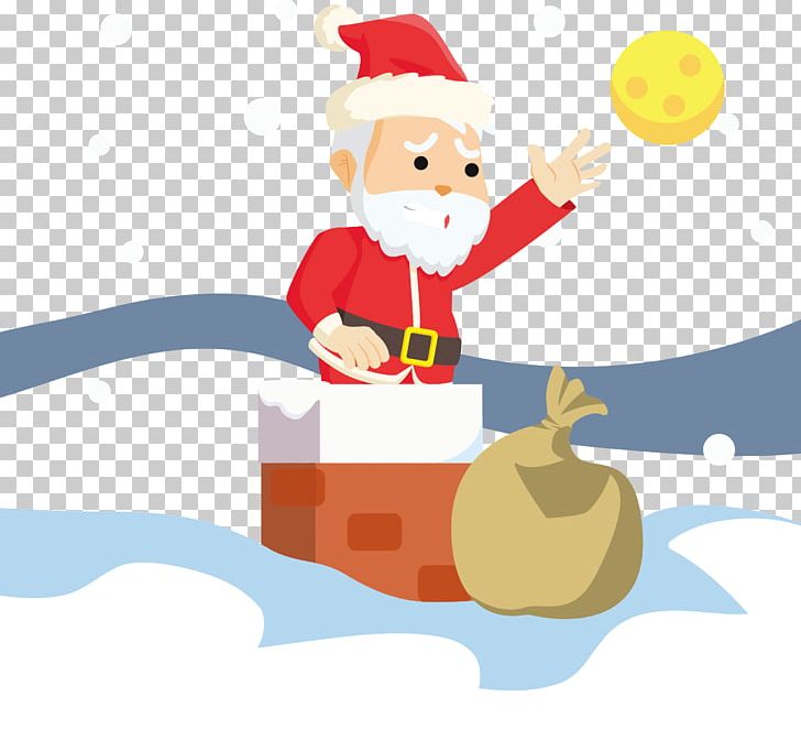 Santa Claus Christmas Ornament Illustration PNG, Clipart, Cartoon, Chimney, Christmas Decoration, Fictional Character, Happy Birthday Vector Images Free PNG Download