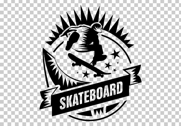 Skateboarding Logo Sticker Sport PNG, Clipart, Artwork, Black And White, Brand, Decal, Graphic Design Free PNG Download