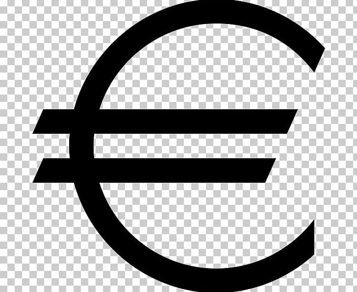 Euro Sign Currency Symbol Money PNG, Clipart, Area, Black And White, Brand, Circle, Coin Free PNG Download