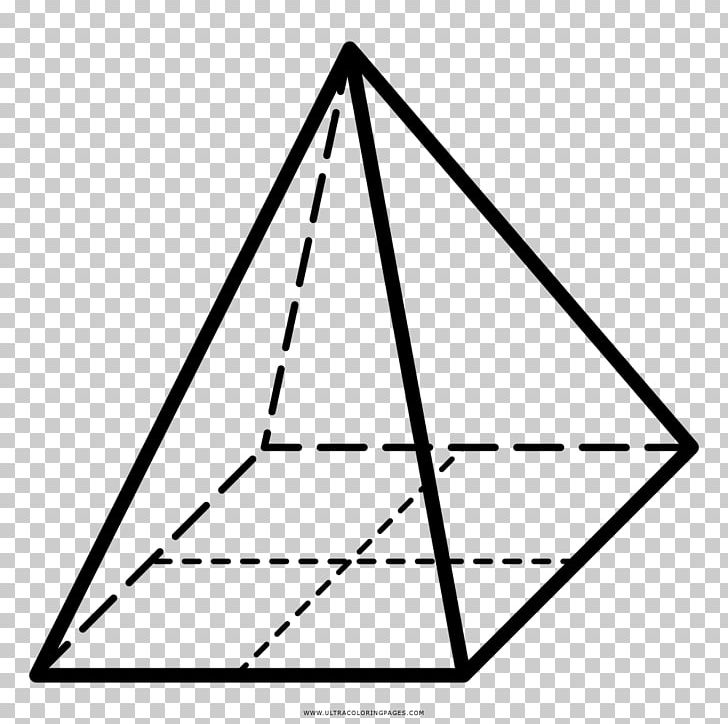 Triangle Area Square Pyramid PNG, Clipart, Angle, Area, Art, Black And White, Diagram Free PNG Download