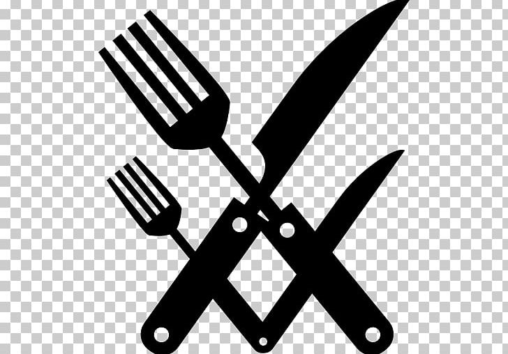 Knife Table Kitchen Utensil Fork Computer Icons PNG, Clipart, Angle, Black, Black And White, Computer Icons, Cooking Free PNG Download