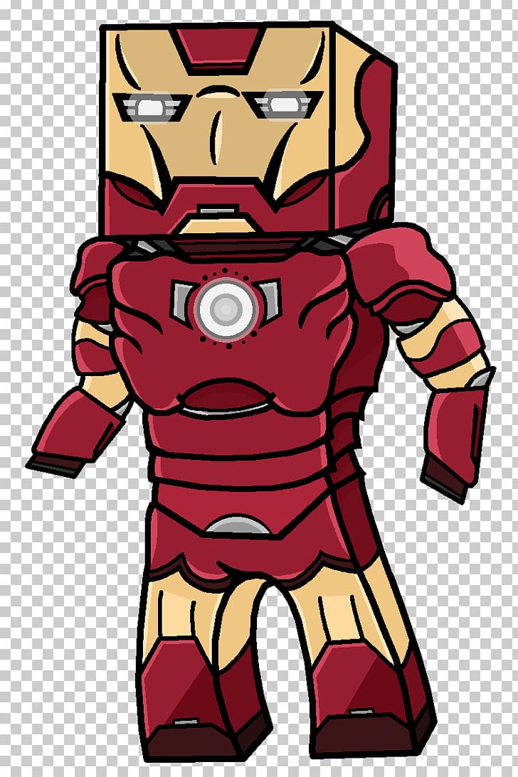 Minecraft Iron Man YouTube Marvel Comics Superhero PNG, Clipart, Armour, Art, Cartoon, Character, Comics Free PNG Download
