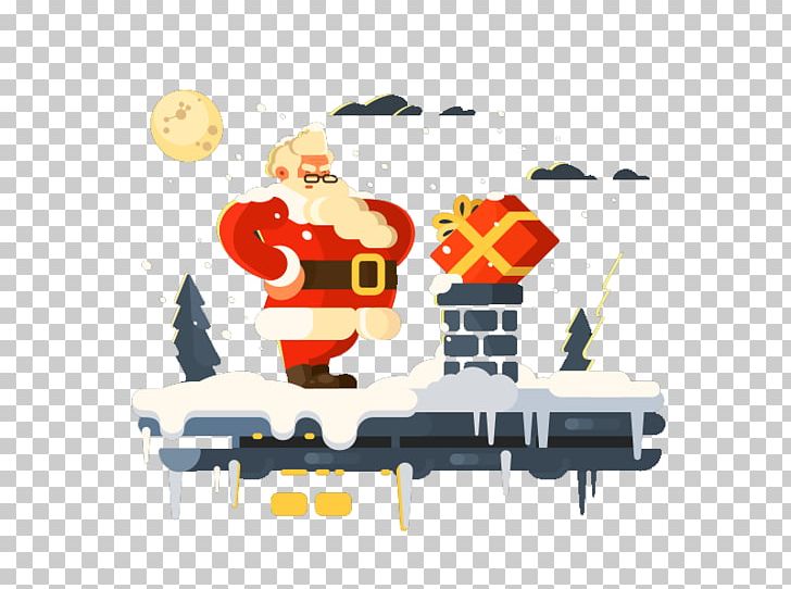 Santa Claus Chimney Illustration PNG, Clipart, Art, Chimney, Christmas, Claus, Creative Free PNG Download
