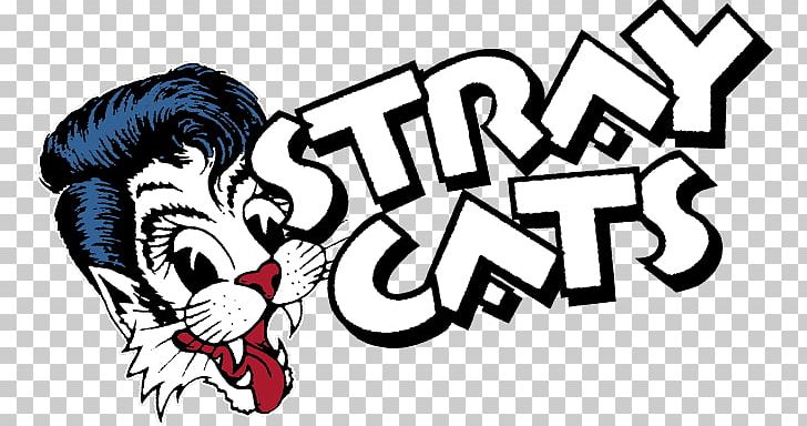 Stray Cats Stray Cat Strut Rockabilly Rock This Town PNG, Clipart, Animals, Art, Artwork, Brian Setzer, Cartoon Free PNG Download