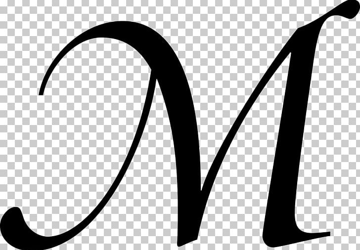 Letter M Alphabet Cursive PNG, Clipart, Alphabet, Angle, Area, Black, Black And White Free PNG Download