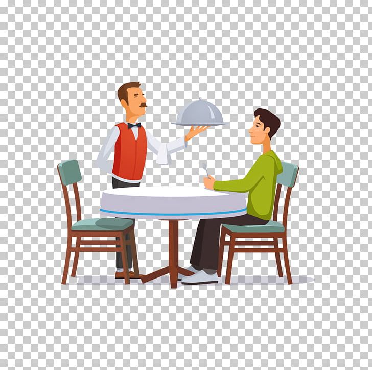 Waiter Cartoon Stock Photography PNG, Clipart, Bartender, Cartoon, Chair, Communication, Conversation Free PNG Download