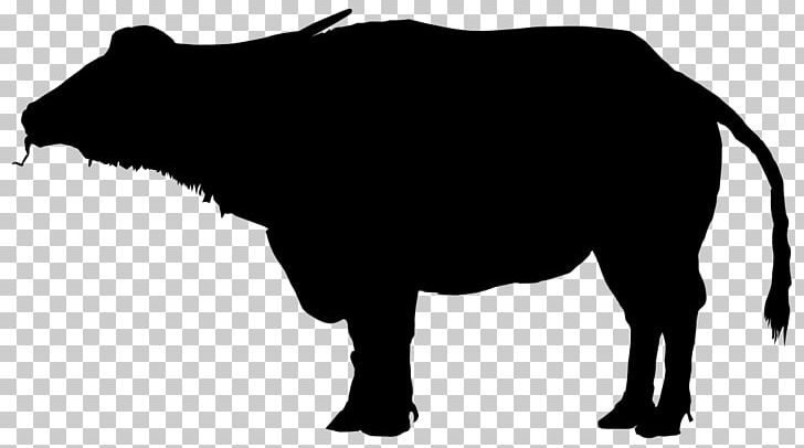 Water Buffalo Silhouette Drawing PNG, Clipart, American Bison, Animals, Bison, Black And White, Bull Free PNG Download