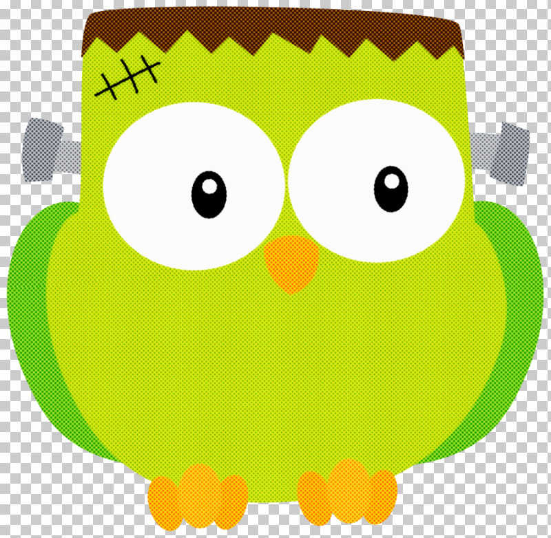 Green Cartoon Yellow Owl Bird PNG, Clipart, Bird, Bird Of Prey, Cartoon, Green, Owl Free PNG Download