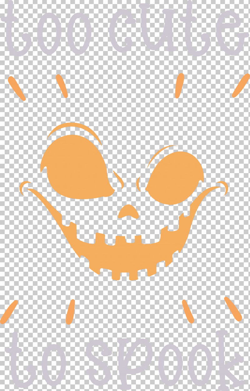 Halloween Too Cute To Spook Spook PNG, Clipart, Geometry, Halloween, Happiness, Line, Mathematics Free PNG Download