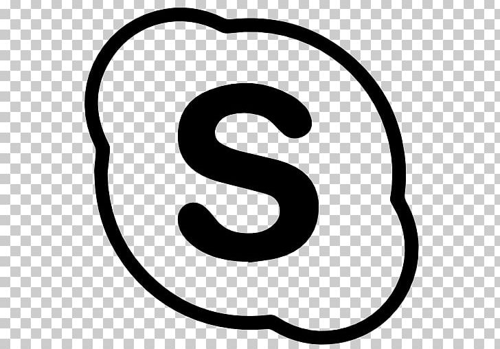 Skype Logo Computer Icons PNG, Clipart, Area, Black And White, Circle, Computer Icons, Email Free PNG Download