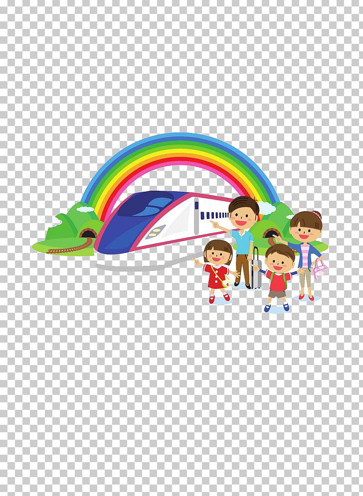 Train Hokkaido Shinkansen Family Illustration PNG, Clipart, Cartoon, Computer Wallpaper, Creative Background, Fictional Character, Free Logo Design Template Free PNG Download