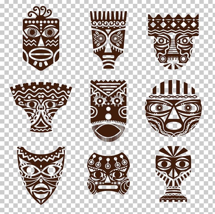 Traditional African Masks Drawing PNG, Clipart, Africa, Art, Black And White, Download, Encapsulated Postscript Free PNG Download