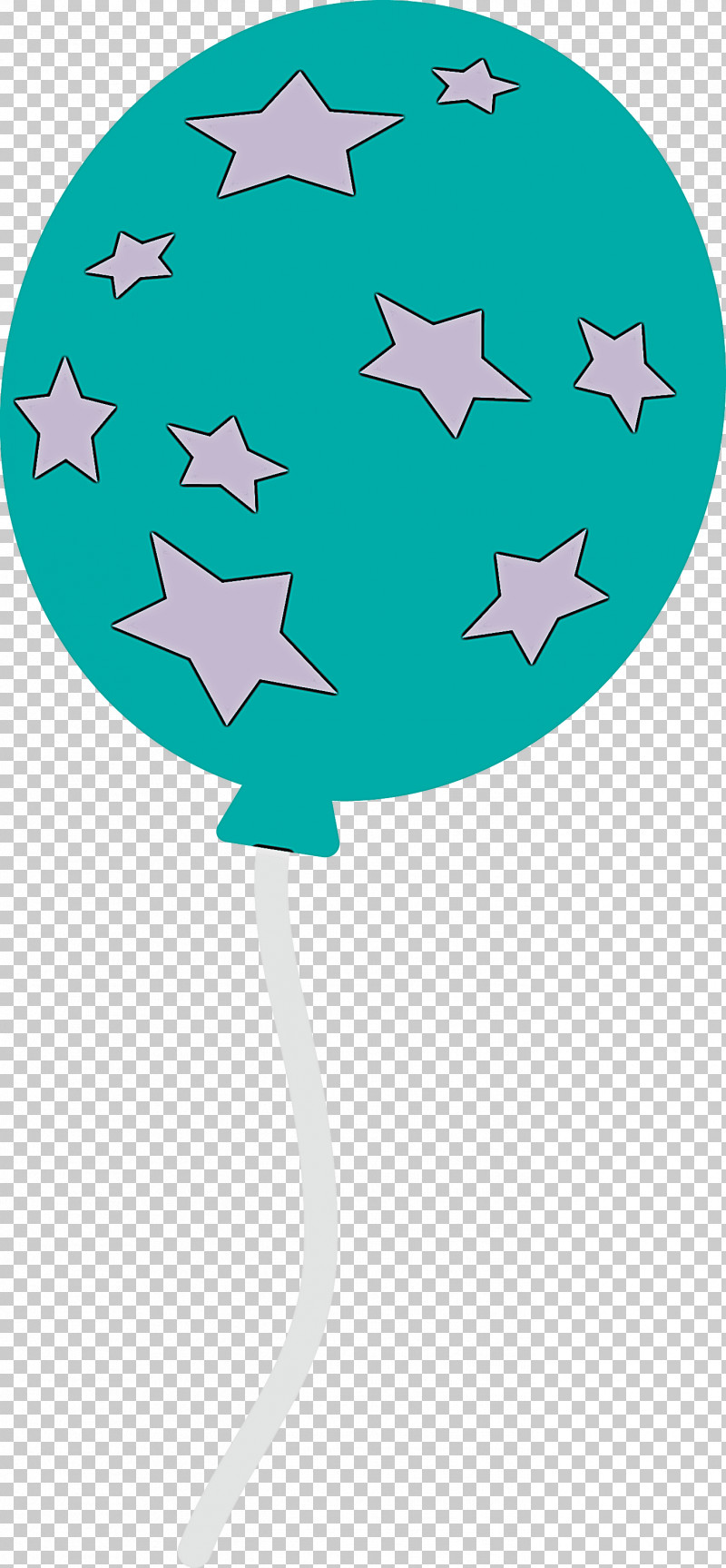 Balloon PNG, Clipart, Balloon, Star, Turquoise Free PNG Download