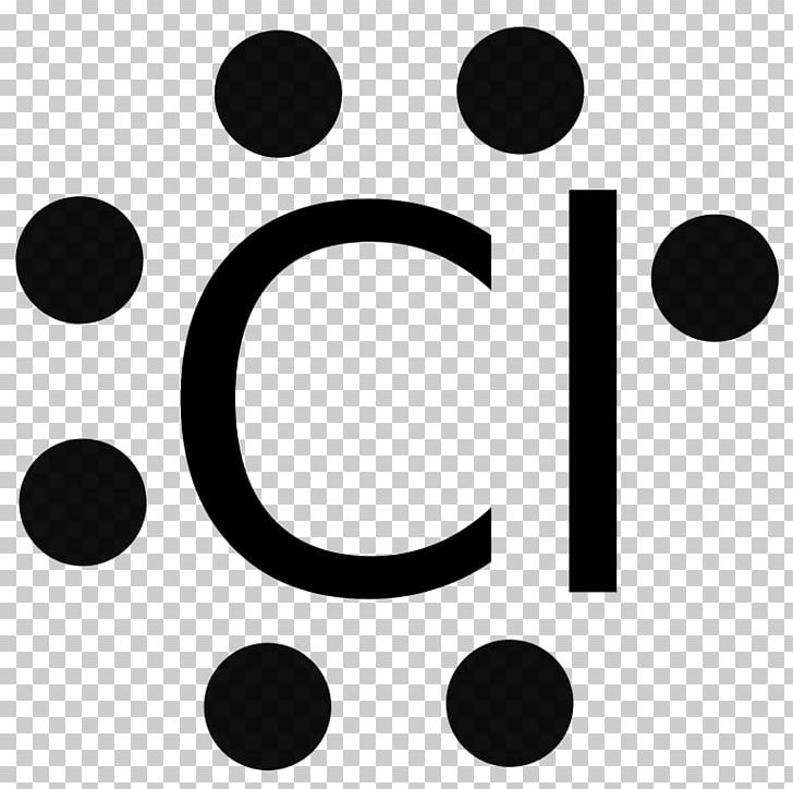 Lewis Structure Chlorine Atom Chemistry Chloride PNG, Clipart, Atom, Black, Black And White, Bohr Model, Brand Free PNG Download
