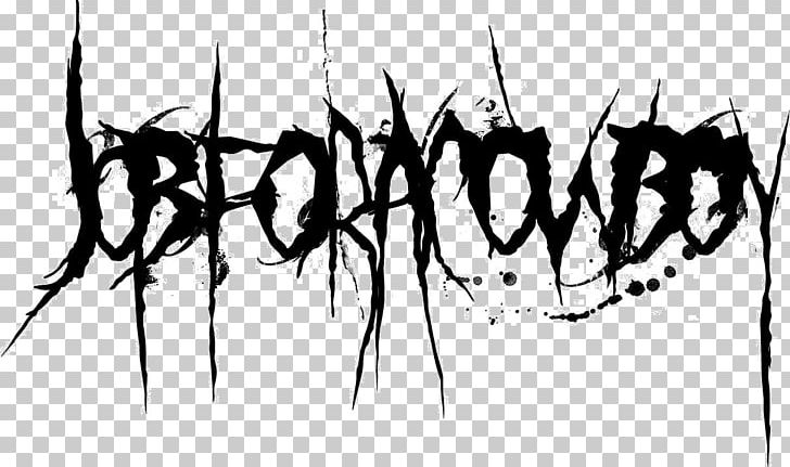 Logo Job For A Cowboy Deathcore Death Metal Decal PNG, Clipart, Art, Artwork, Black, Black And White, Calligraphy Free PNG Download